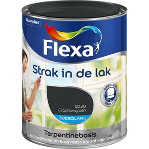 Flexa Strak In De Lak Zijdeglans 1038 Grachtengroen 0,25 L