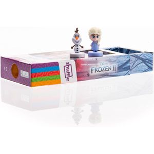 Frozen 2 kaartspel - 2 mini-figuurtjes (Elsa en Olaf)