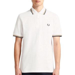 Fred Perry - Polo M3600 Offwhite - Slim-fit - Heren Poloshirt Maat S
