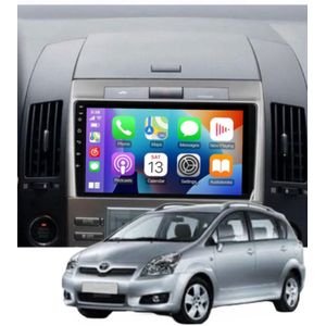 ADOVOX 9 inch geschikt voor Toyota Corolla Verso 2004-2009 Android 14 4GB/64GB 8CORE Carplay/Auto/Wifi/RDS/DSP/5G/QLED