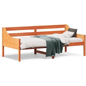 vidaXL - Bedbank - zonder - matras - wasbruin - 75x190 - cm - massief - grenenhout