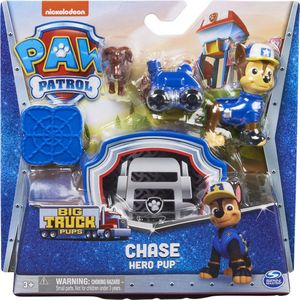 Spin Master PAW Patrol Big Truck Pups - PAW Patrol-actiefiguur met reddingsdrone met klikbevestiging commandocentrumplatform en dierenvriendje