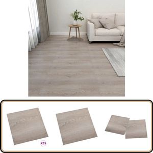 vidaXL Zelfklevende Vloerplanken Taupe 5,11 m² Pvc Vloeren - Pvc Vloerplanken - Zelfklevende Vloerplanken - Vinyl Vloer - Taupen Vloer