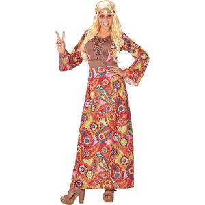 Lange hippiejurk voor vrouwen - Volwassenen kostuums