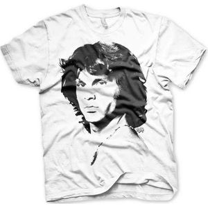 The Doors Heren Tshirt -L- Jim Morrison - Portrait Wit