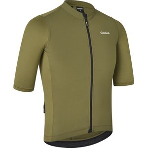 GripGrab - Ride Fietsshirt Korte Mouwen Zomer Wielrenshirt Cycling Jersey - Olijf Groen - Heren - Maat XL