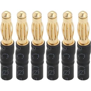 6 Stuks RC ESC Motor Adapter Connector 4mm Mannelijk naar 3.5mm Vrouwelijke - Lengte 31.8mm - Voor RC Auto Boot FPV ESC Motor .