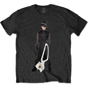 Prince - W2A White Guitar Heren T-shirt - S - Zwart