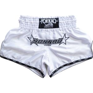 Yokkao Institution Carbonfit Shorts - Satijnmix - Wit - maat XL