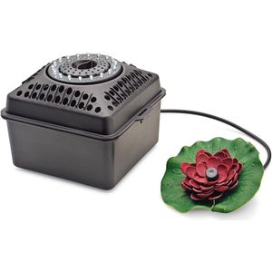 Onderwater vijverbeluchter met LED, zuurstofpomp 1200 l/h met filterspons en filtersteen