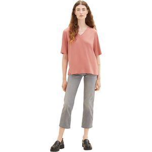 Tom Tailor Dames-T-shirt--32224 fading ro-Maat M