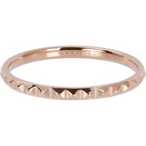 iXXXi JEWELRY - Vulring - Pyramide ring - Rosegoudkleurig - 2mm - Maat 18