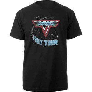 Van Halen - 1980 Tour Heren T-shirt - L - Zwart
