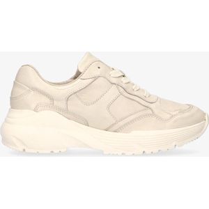 Tango | Kaylee 10-bu bone white leather jogger - bone white sole | Maat: 37