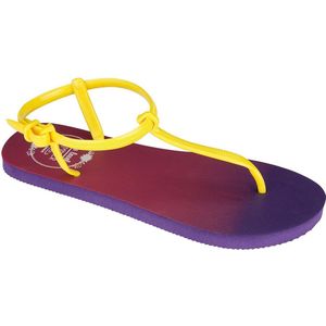 Waimea Teenslippers Dames - Enkelbandje - Paars/Koraal/Geel - 40