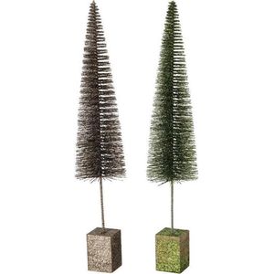 Boltze Home Kerstboom glitter H50cm (1 stuk) assorti