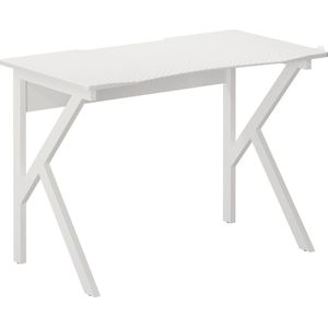 Piranha ZORRO Gamebureau – Compact Computerbureau – Wit – Koolstofvezel