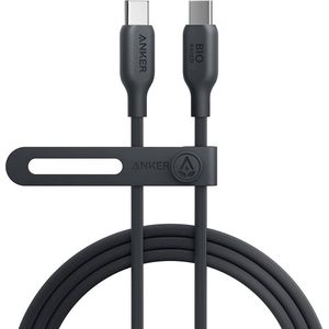 Anker USB-C naar USB-C - milieuvriendelijke oplaadkabel - MFi-gecertificeerd -  MacBook Pro - iPad Pro - iPad Air 4 - Samsung Galaxy S21 - 100W - 0,9 m - Zwart