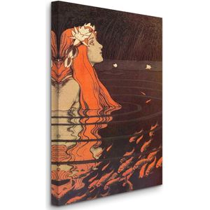 Franz Hein - Nymph in a Goldfish Pond - Nimf in een Goudvissen Vijver (1905) - 3:2