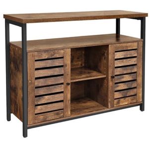 Segenn's Dressoir - Opbergkast - Staande kast met planken - keukenkast - industrieel design -  100 x 30 x 80 cm