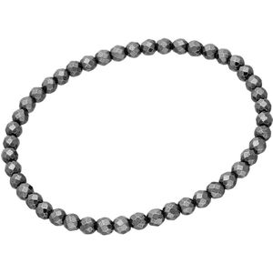 Kralen armband bloedsteen Rocks hematiet - Natuurstenen armband zwart van Sophie Siero inclusief geschenkverpakking