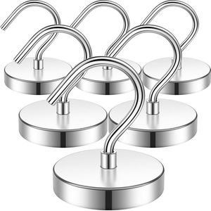 Goodivery ® Magneethaken Set van 6 Stuks voor Krachtige Ophangoplossingen in Huis en Werkplaats