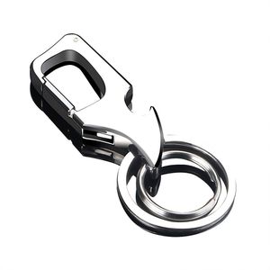 Karabijnhaak Sleutelhangers - Musketonhaak met Sleutelringen voor Volwassenen - Flesopener Musketon Autosleutel - Auto Klein Carabiner Sleutel Hanger, Houder - Karabijn haak Multitool - Keychain voor Vrouwen, Mannen - Karabijnsluiting Sleutelhouder