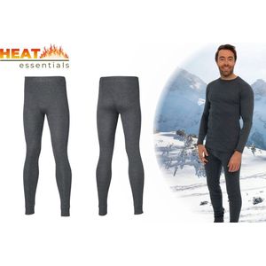 Heat Essentials - Thermo Ondergoed Heren - Thermobroek Heren - Zwart - XXL - Thermo Kleding Heren - Thermo Legging Heren - Ook als Thermo Set verkrijgbaar