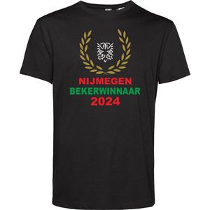 T-shirt Bekerwinaar 2024 | NEC Supporter | Nijmegen | Shirt Bekerwinnaar | Zwart | maat XXXL