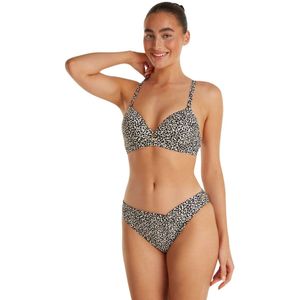 Ten Cate Bottom Knot Bikini Slip dames Zwart dessin M/38