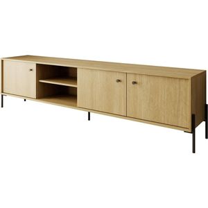 Meubella - TV-Meubel Solid - Eiken - 206 cm