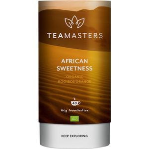 Teamasters African Sweetness 60g - Biologische Losse Thee - Rooibos Sinaasappel thee - IJsthee - Winter