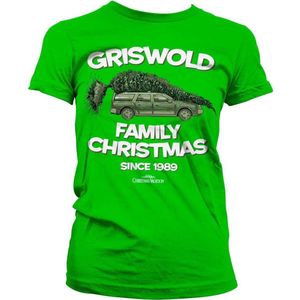 National Lampoon's Christmas Vacation Dames Tshirt -M- Griswold Family Christmas Groen