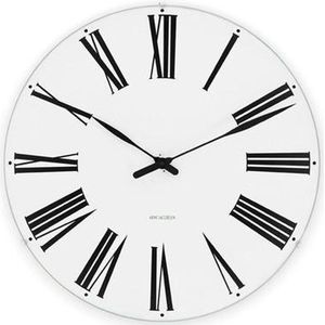 Arne Jacobsen Roman Clock Wandklok Wit - Ø 16 cm - 43622