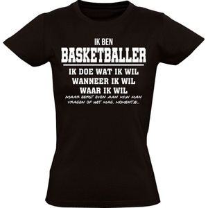 Basketbal grappig Dames T-shirt | Basketballer | kado | Cadeau | shirt