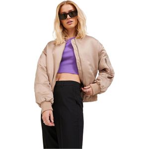 Jack & Jones Madison Satin Bomber Jas Beige S Vrouw