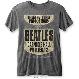 The Beatles - Carnegie Hall Heren T-shirt - 2XL - Grijs