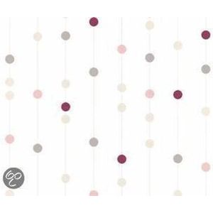 AS Creation Life 2 - STIPPEN BEHANG - roze grijs wit - 1005 x 53 cm