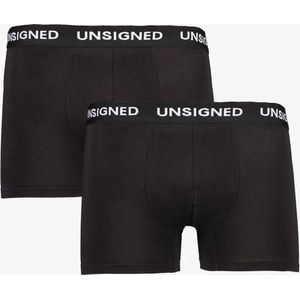 Unsigned heren boxershorts 2-pack blauw - Maat S