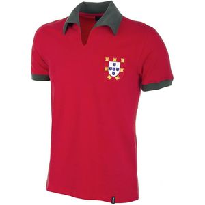 COPA - Portugal 1972 Retro Voetbal Shirt - S - Rood