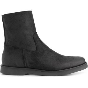 Travelin' Pordic Dames - Suede leren enkellaarzen - Nette schoenen vrouwen - Zwart leer - Maat 39