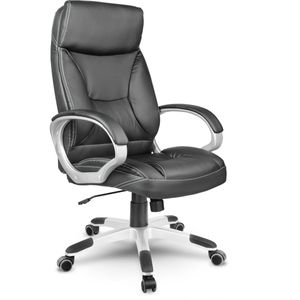 Leren bureaufauteuil Sofotel EG-223 zwart