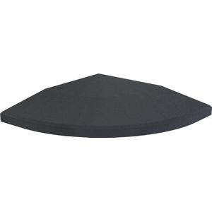 Flow Fitness Hoekprofiel Rubberen Tegel - 20 x 20 x 2 cm
