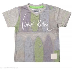 Dirkje T-shirt Wave Rider light blue  -  Maat  104