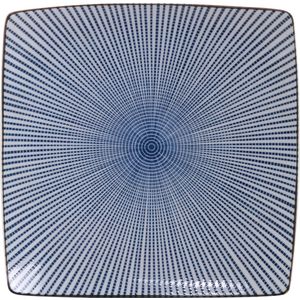 Tokyo Design Studio Sendan Tokusa Dinerbord - 22 x 22 cm - Blauw