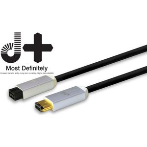 NEO by Oyaide d+ FireWire Cable 6pin-9pin, (400-800), 4.0m - Kabel voor DJs