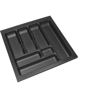 Culinorm Storex Bestekbak - Besteklade 49 cm breed x 49 cm diep - Carbon Black