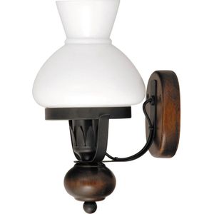 RABALUX PETRONEL - Wandlamp voor binnen - IP20 / E27 / 230V - Zwart