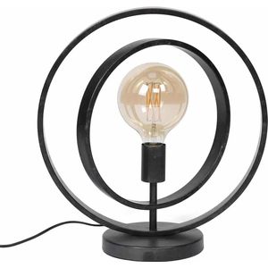 Tafellamp Turn around | 43 cm | 1 lichts | charcoal | staande lamp / woonkamer | landelijk / modern / design / dressoir lamp