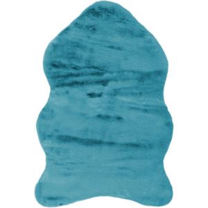Lalee Cosy | Modern Vloerkleed Hoogpolig | Petrol | Tapijt | Karpet | Nieuwe Collectie 2024 | Hoogwaardige Kwaliteit | 60x90 cm